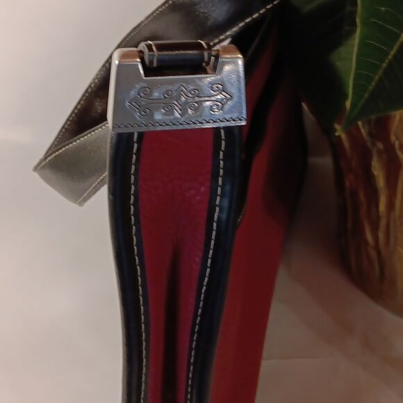 Brighton Red and Black Bag. Vintage.  Classic. RED - Picture 6 of 12